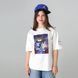 Жіноча футболка оверсайз з принтом кота Star Cats SC-TW-SM фото