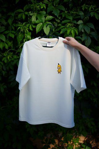 Жіноча футболка оверсайз з принтом "Banana Cat" wBA-TB-SM фото