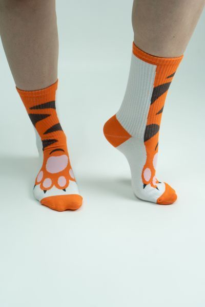 Носки с принтом котика "Paws" Paw-SW-40 фото