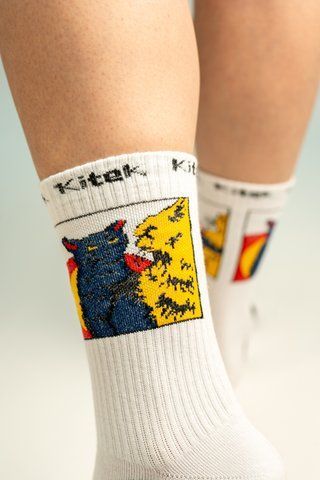 Шкарпетки з принтом котика "Angry Cats" ANG-SW-45 фото