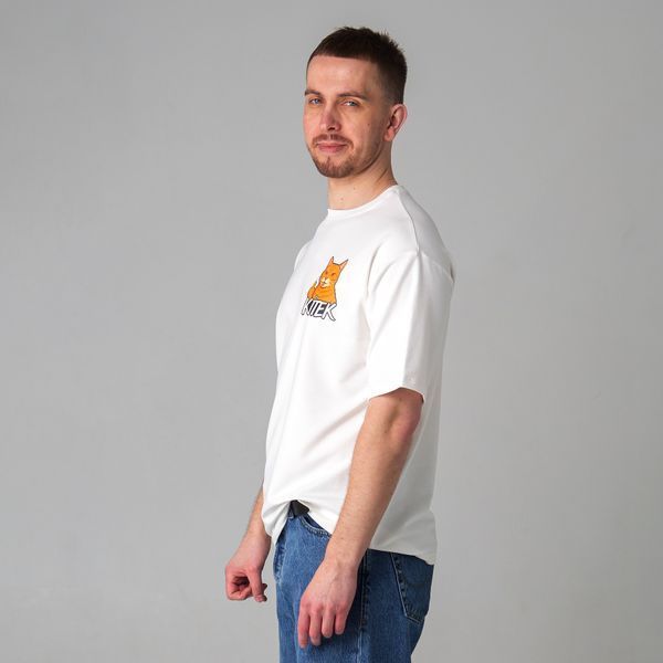 Мужская футболка оверсайз с принтом кота Doberman Dob-TW-XS фото