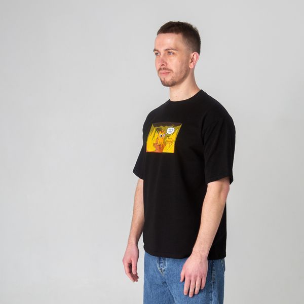 Чоловіча футболка оверсайз с принтом кота This is Fine TF-TB-XXL фото