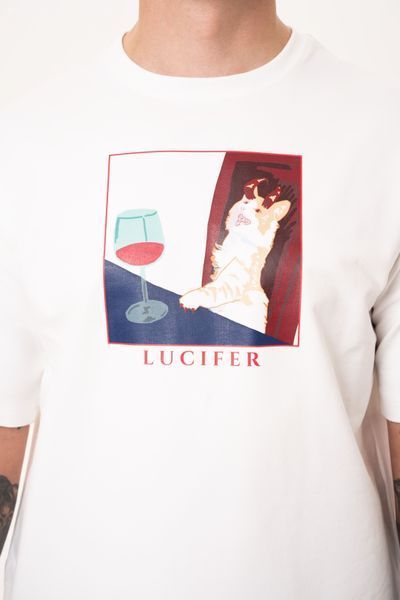 Мужская футболка оверсайз с принтом кота Lucifer LU-TW-XXL фото
