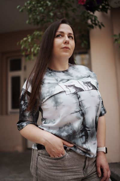 Чоловіча футболка оверсайз з принтом ААААА AAA-TB-SM фото